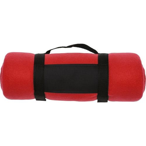 Fleecedeken Travelmate rood