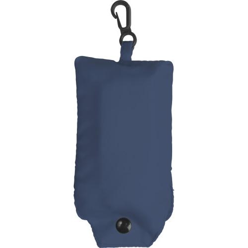 Opvouwbare tas met karabijnhaakje blauw