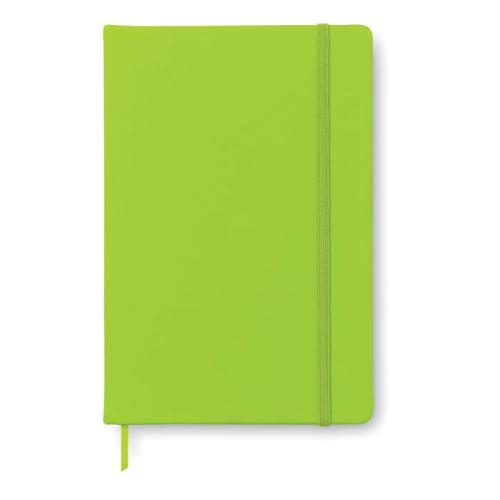 A5 notitieboekje PU cover lime