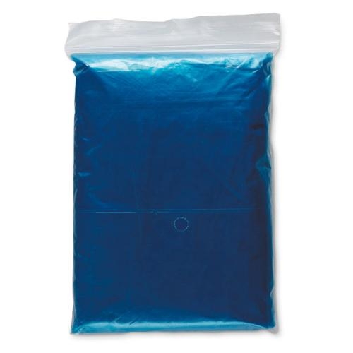 Nood poncho blauw