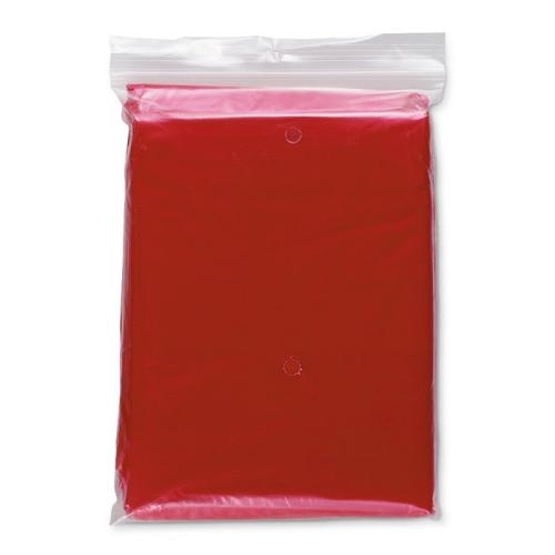 Nood poncho rood