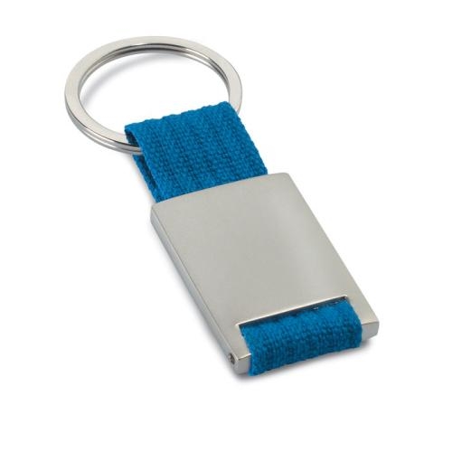 Sleutelhanger metaal blauw