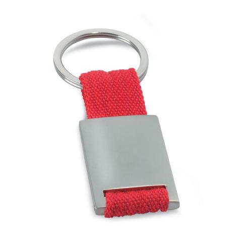 Sleutelhanger metaal rood