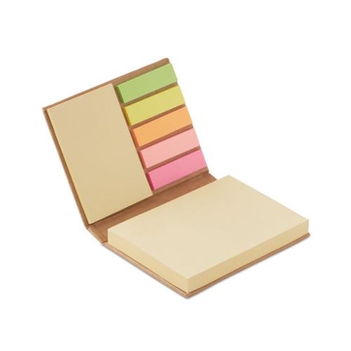 Set memoblokjes beige