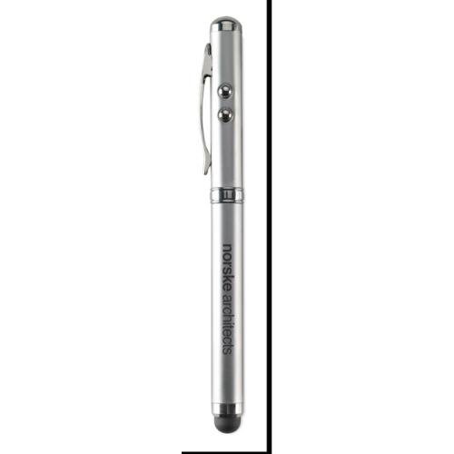 Laserpointer touch pen Triolux mat zilver