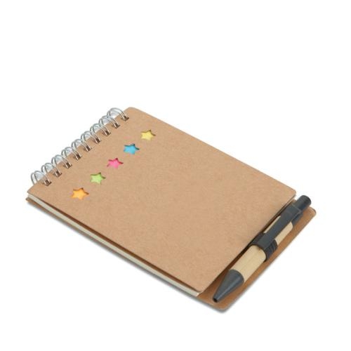 Notitieboekje met balpen Multibook beige