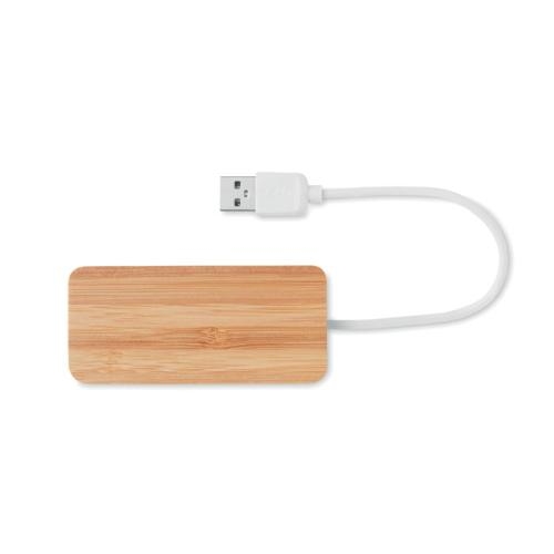 Bamboe USB hub hout