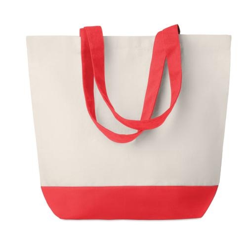 Canvas strandtas 170 g/m² rood