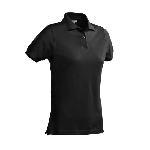 Dames polo Charma zwart,m