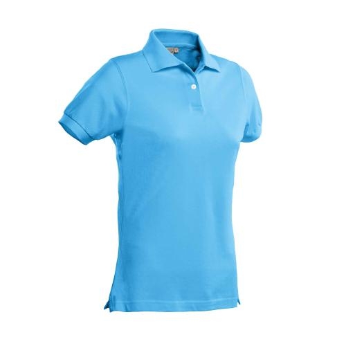 Dames polo Charma aqua,m