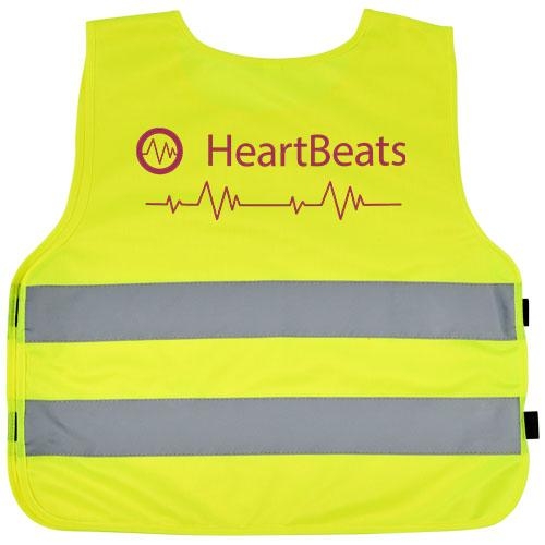 Veiligheidsvest kind 7-12 jaar neon yellow