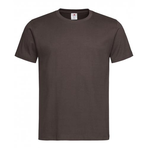 Stedman classic heren T-shirt dark chocolate,2xs