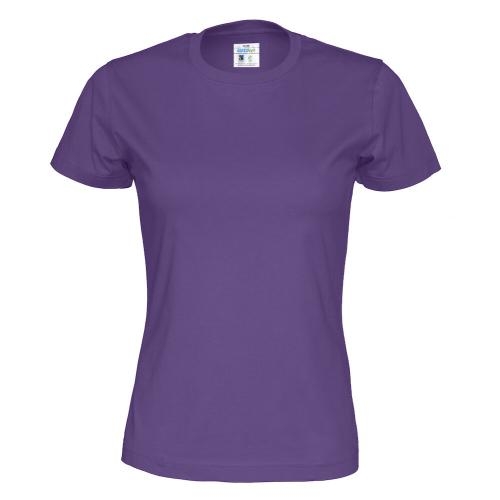 Dames T-shirt ecologisch Fairtrade katoen paars,l