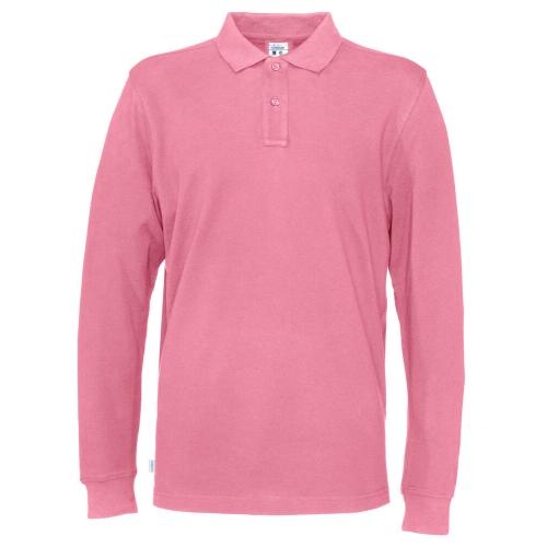 Cottover L/S polo roze,3xl