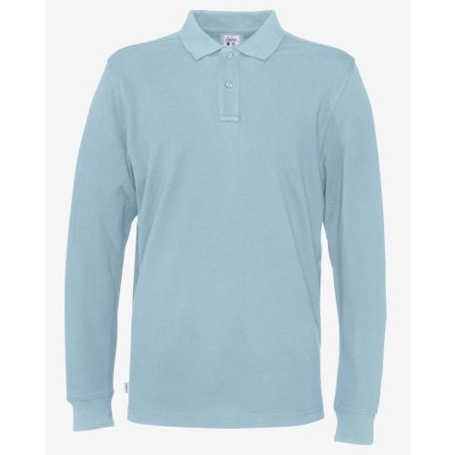 Cottover L/S polo lichtblauw,3xl