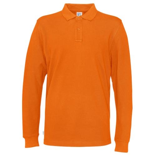 Cottover L/S polo oranje,3xl