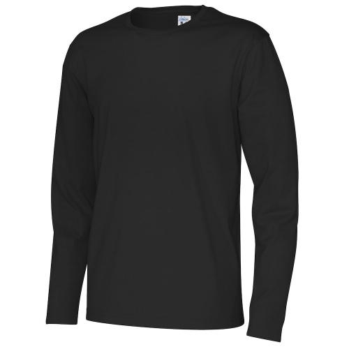 Longsleeve shirt man zwart,3xl