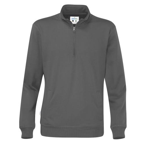 Cottover half zip unisex sweater antraciet,3xl