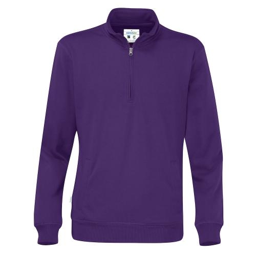 Cottover half zip unisex sweater paars,3xl