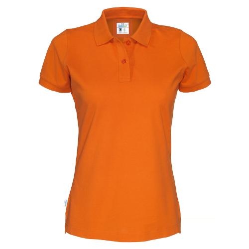 Cottover polo pique dames oranje,l