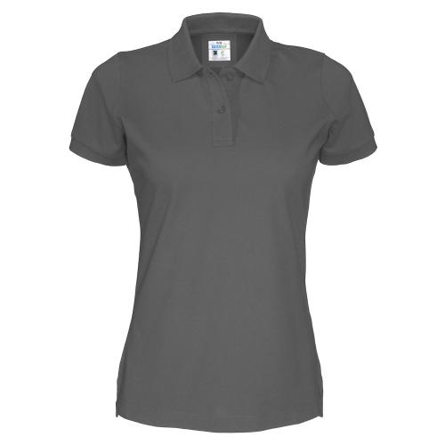 Cottover polo pique dames antraciet,l