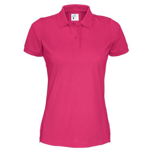 Cottover polo pique dames fuchsia,l