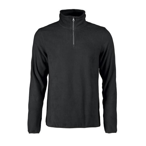 Printer Frontflip Fleece Halfzip zwart,3xl