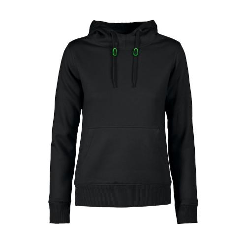 Printer Fastpitch Lady Hooded Sweater zwart,l