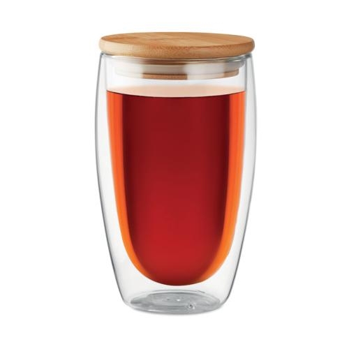 Dubbelwandig drinkglas 450ml Tirana large transparant