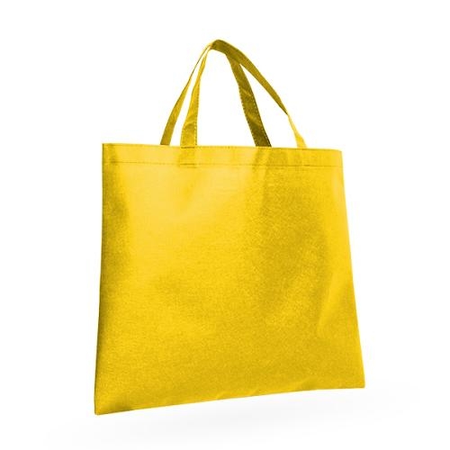 Non-woven tas Mila, korte hengsels geel