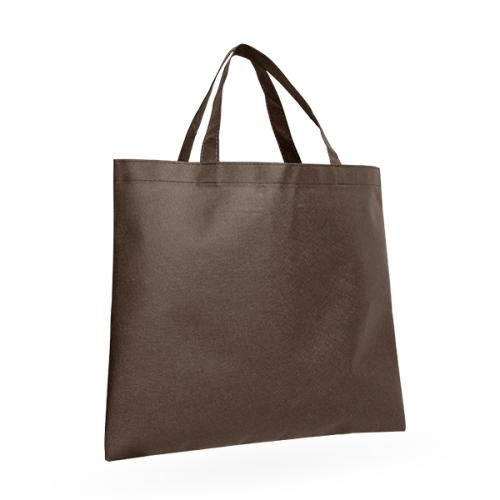 Non-woven tas Mila, korte hengsels bruin