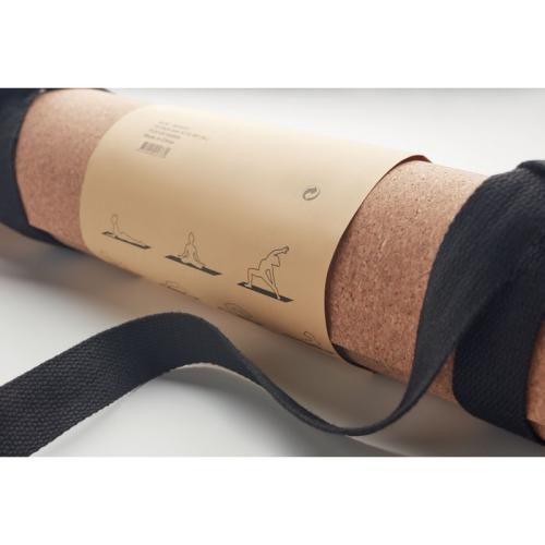 Yogamat van kurk Savasana beige