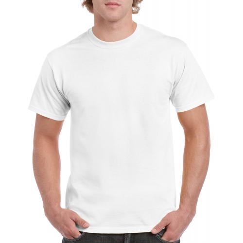 Gildan heavyweight T-shirt unisex wit,m