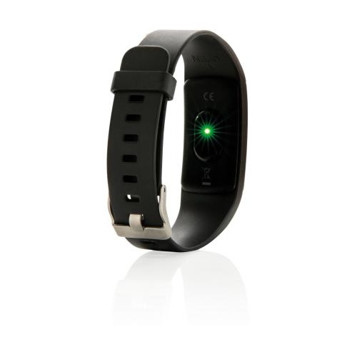 Stay Fit activity tracker met hartslagmeter zwart