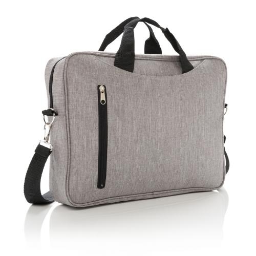 Basic 15 inch laptop tas grijs