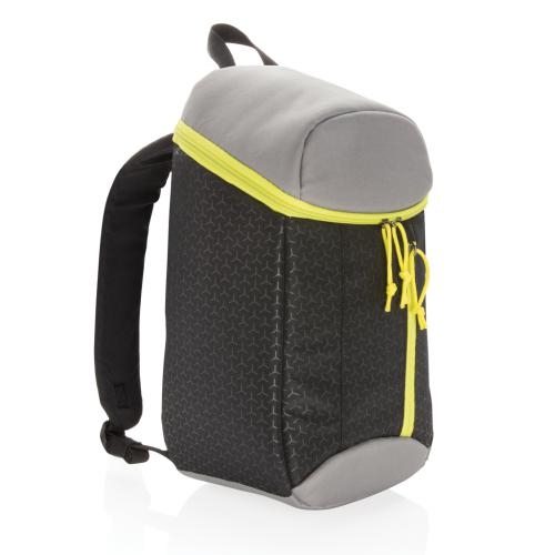 Hiking koelrugzak 10L zwart/lime