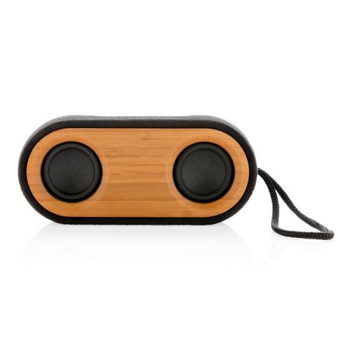 Bamboo X dubbele 10W speaker zwart/bruin