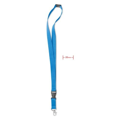 Lanyard metalen haak 20 mm Lany turquoise