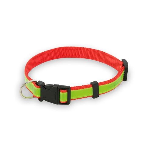 Reflecterende hondenhalsband rood