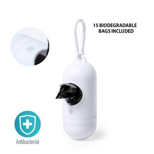 Antibacterieel Zakjes Dispenser Wabik wit