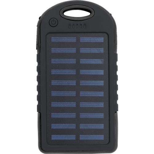 ABS solar powerbank 4000 mAh zwart