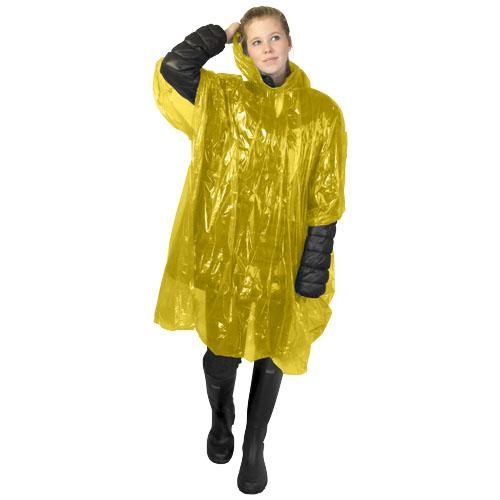 Wegwerp regenponcho Ziva oranje