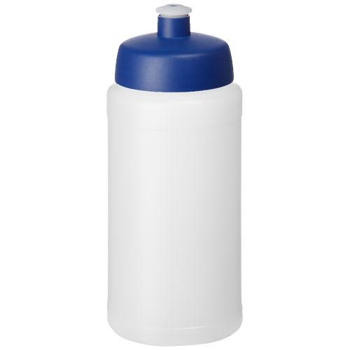 Baseline Plus drinkfles met sportdeksel 500 ml transparant/blauw