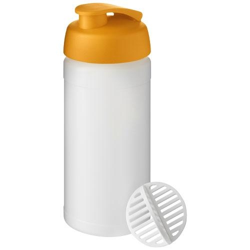 Baseline Plus sportfles met shaker bal 500 ml oranje