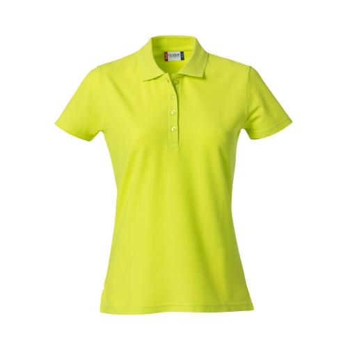 Basic dames polo signaalgroen,l