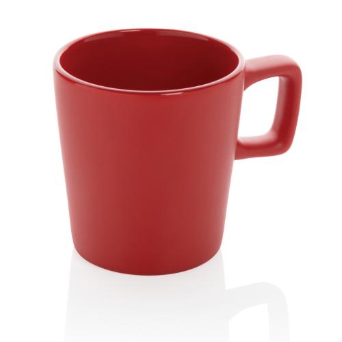 Keramische moderne koffiemok rood