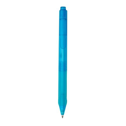 X9 frosted pen met siliconen grip zwart