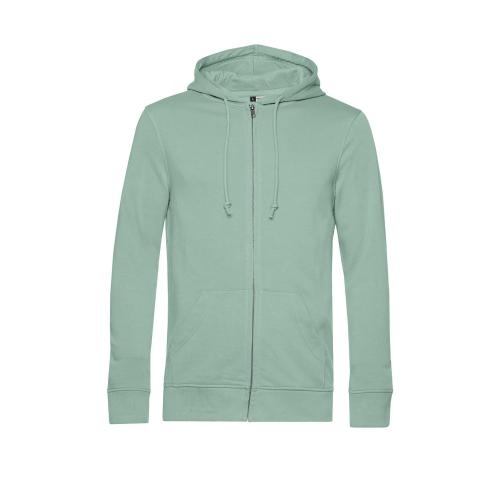 B&C Organic Zipped Hood sage green,3xl