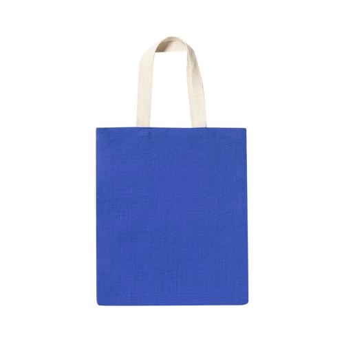 Tas van jute en katoen Brios blauw