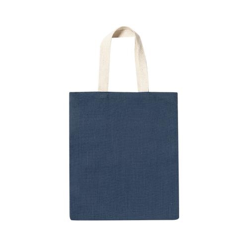 Tas van jute en katoen Brios marineblauw